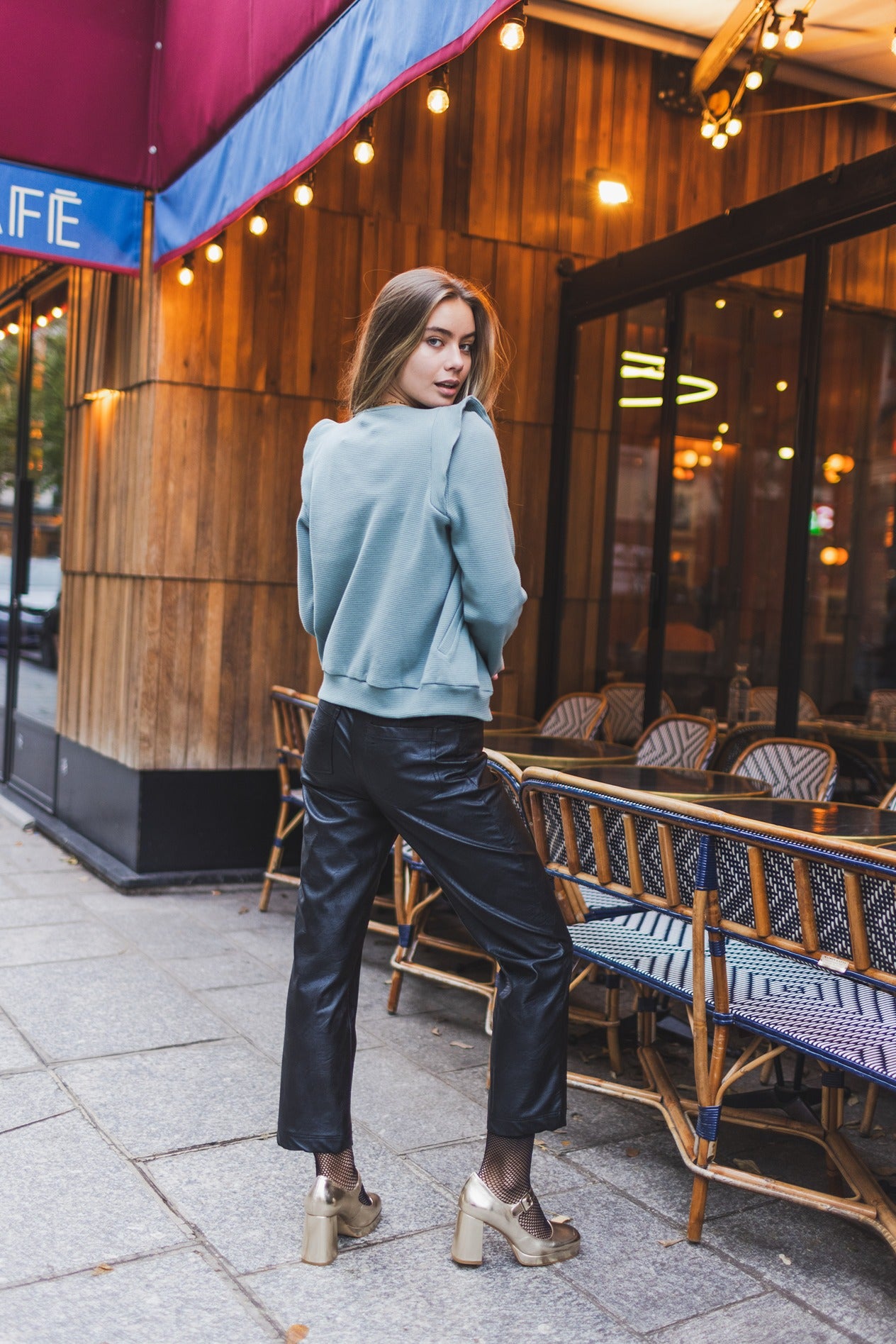 Teddy Sabrilla en coton vert d'eau