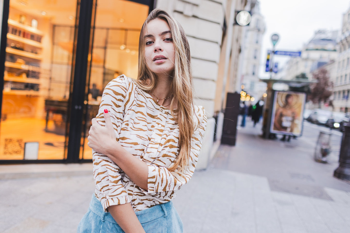 Top Solange zébré