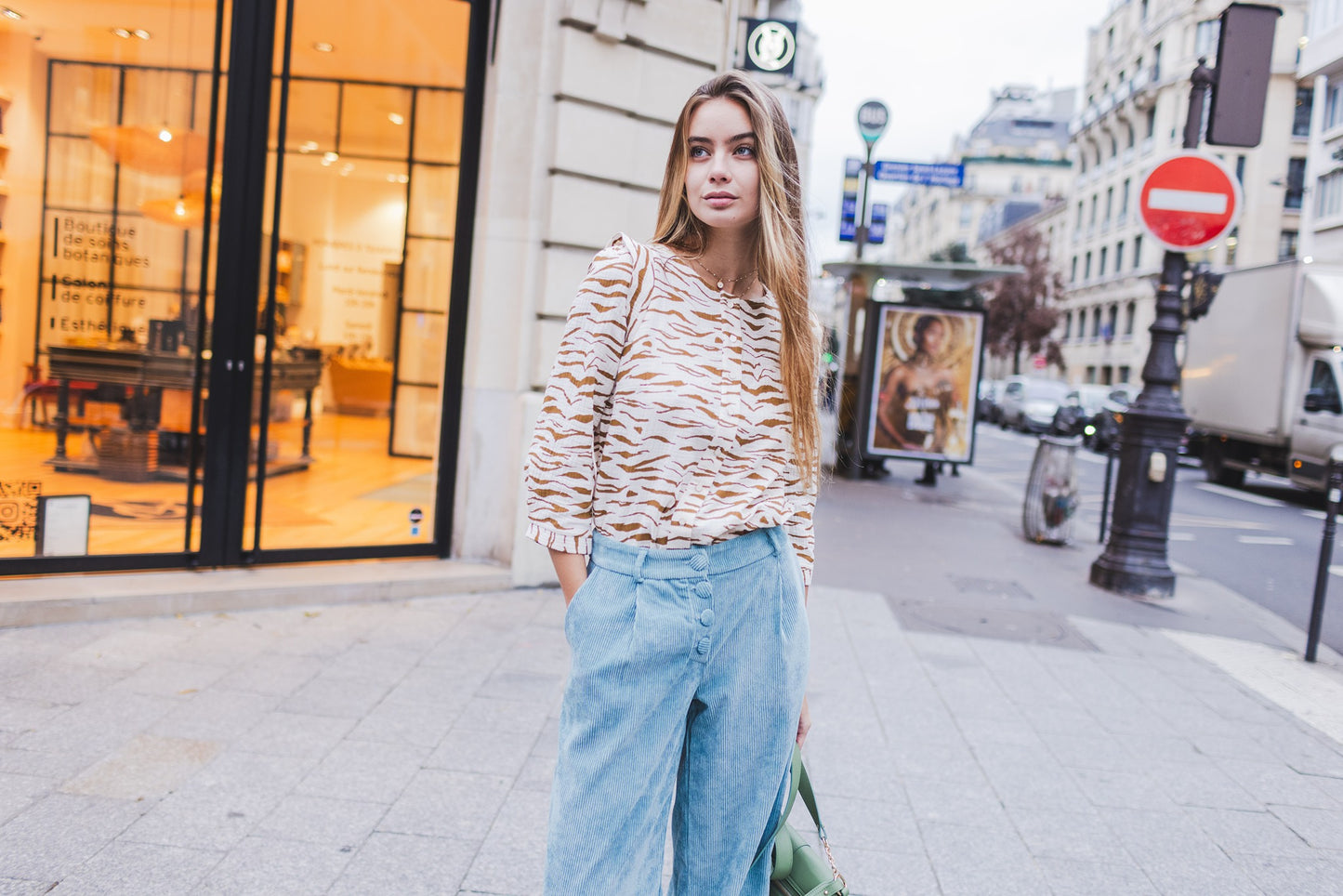 Top Solange zébré