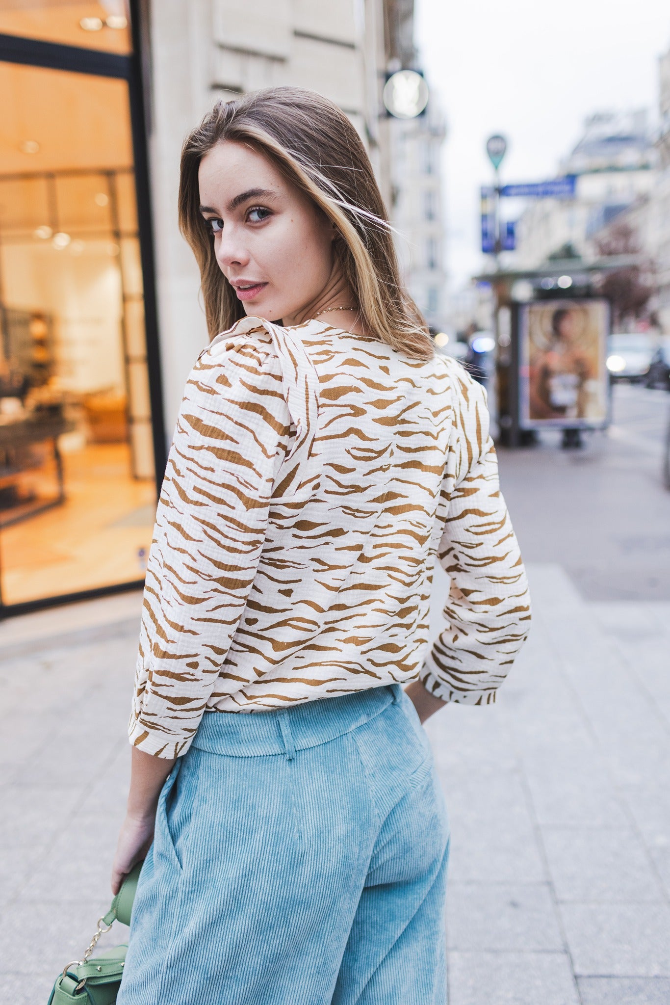 Top Solange zébré