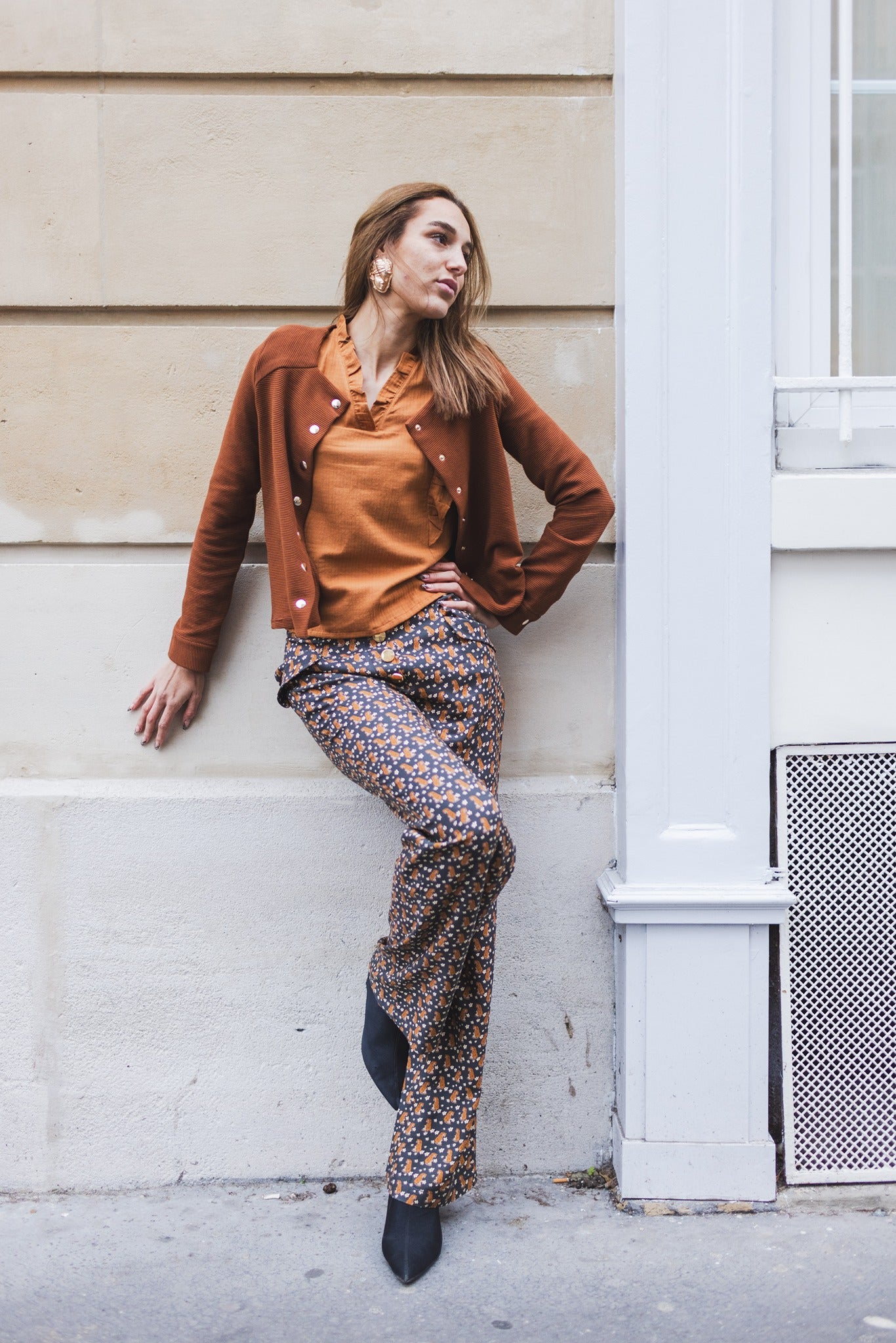 Pantalon Soledad imprimé tigres