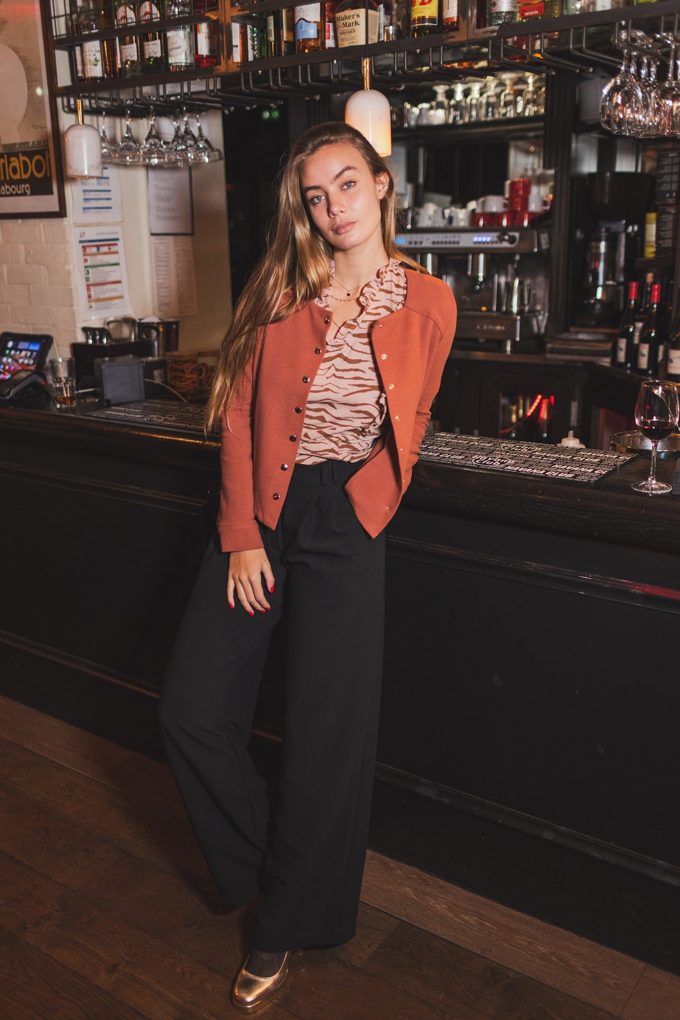 Gilet Vanille Terracotta