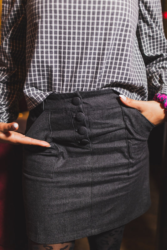 Jupe Velane jean noir