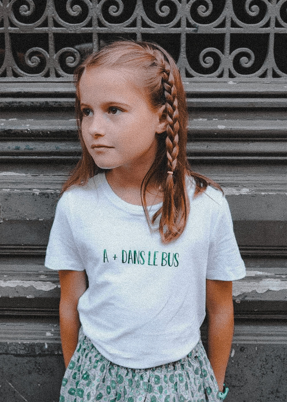 Tee shirt "A + dans le bus" ENFANT