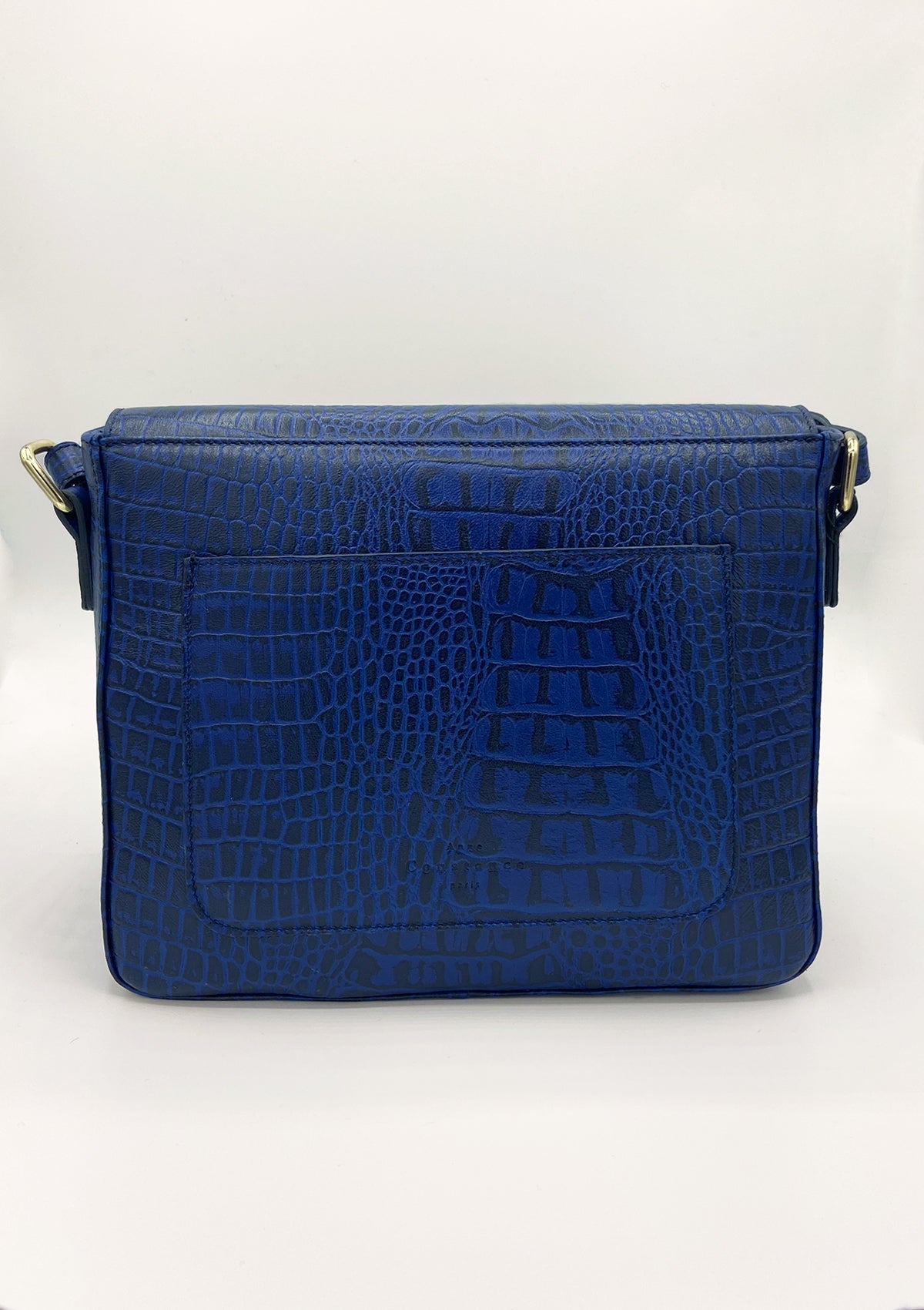 Sac Juliette croco bleu