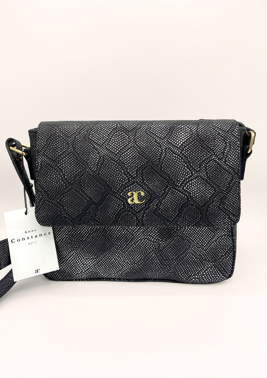 Sac Juliette Python Argenté/Noir