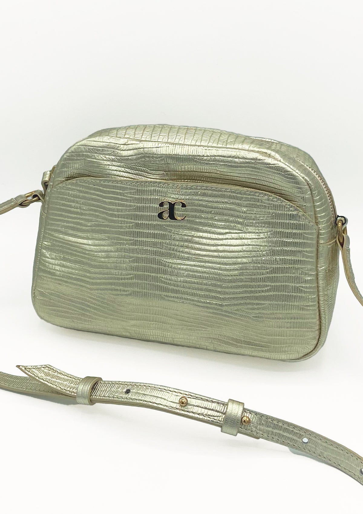 Sac Justine Lézard Doré