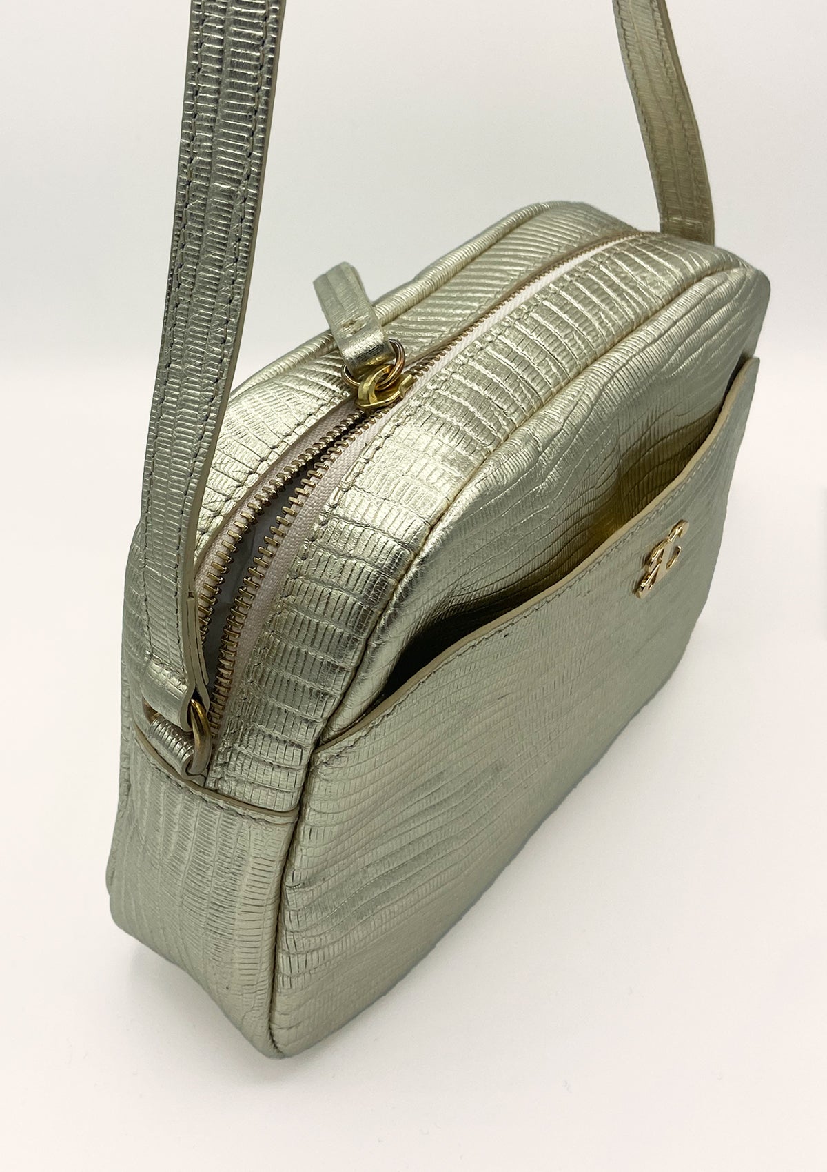 Sac Justine Lézard Doré