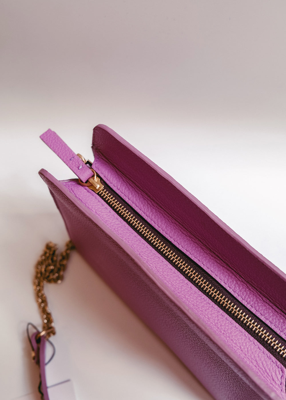 Sac Jeanne Mauve/ Poche python violet