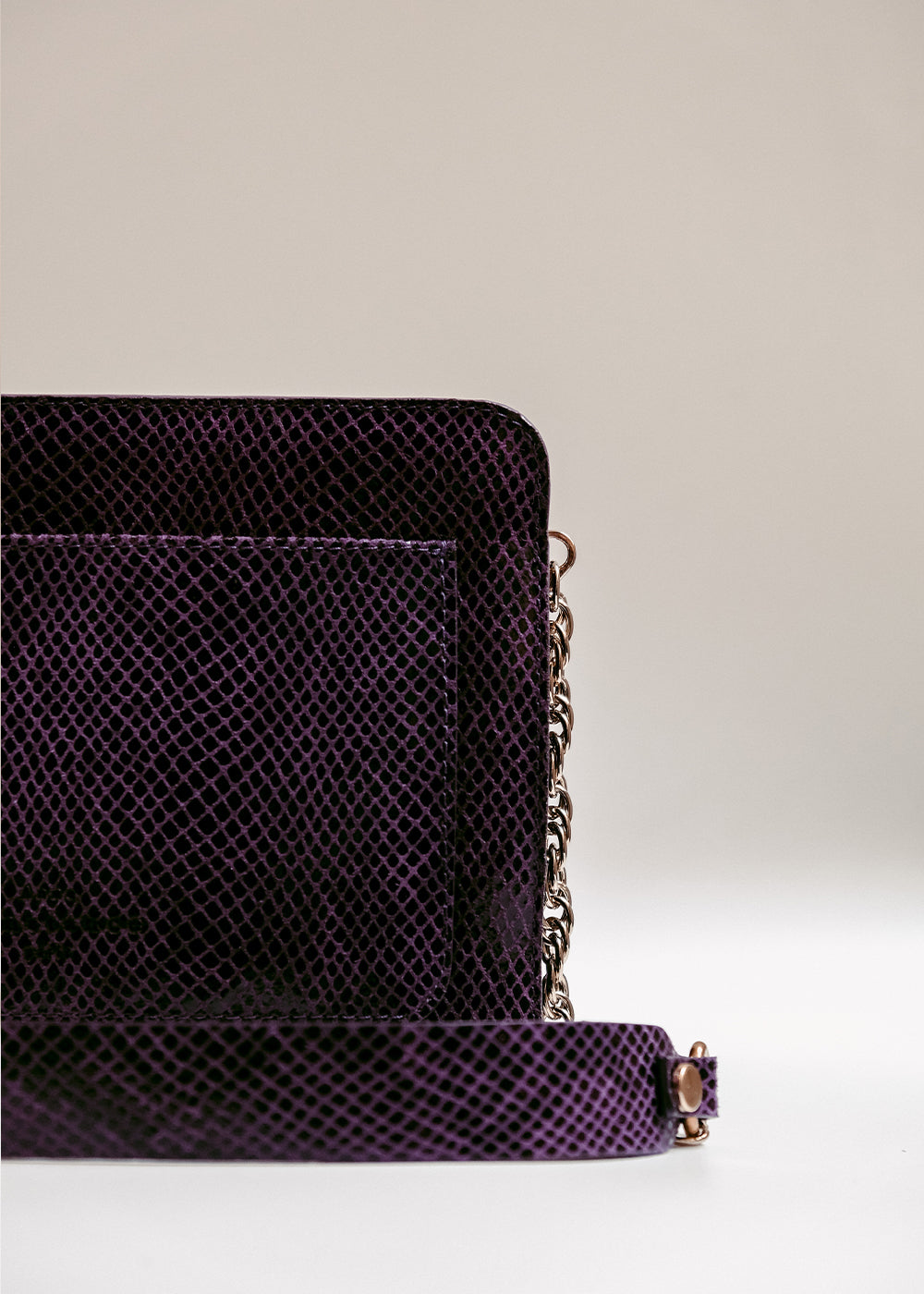 Sac Jeanne Python Violet