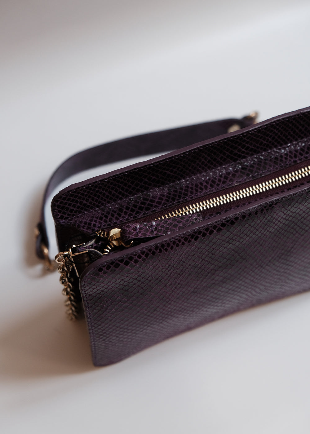Sac Jeanne Python Violet