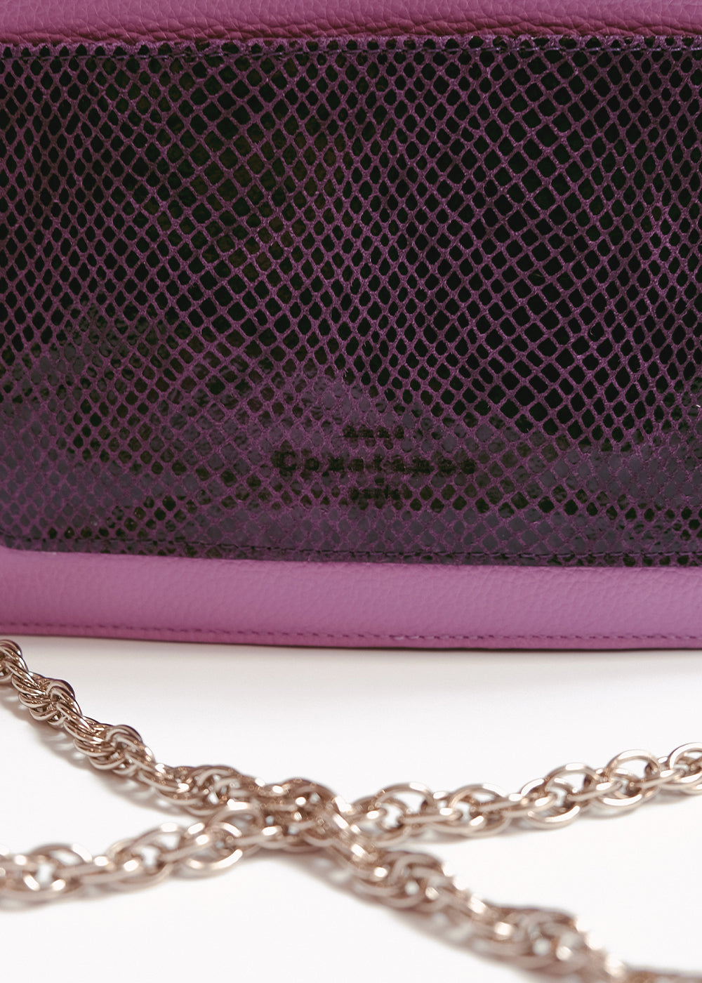 Sac Jeanne Mauve/ Poche python violet