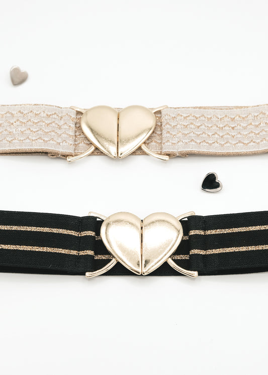Big Love belt with a golden buckle
