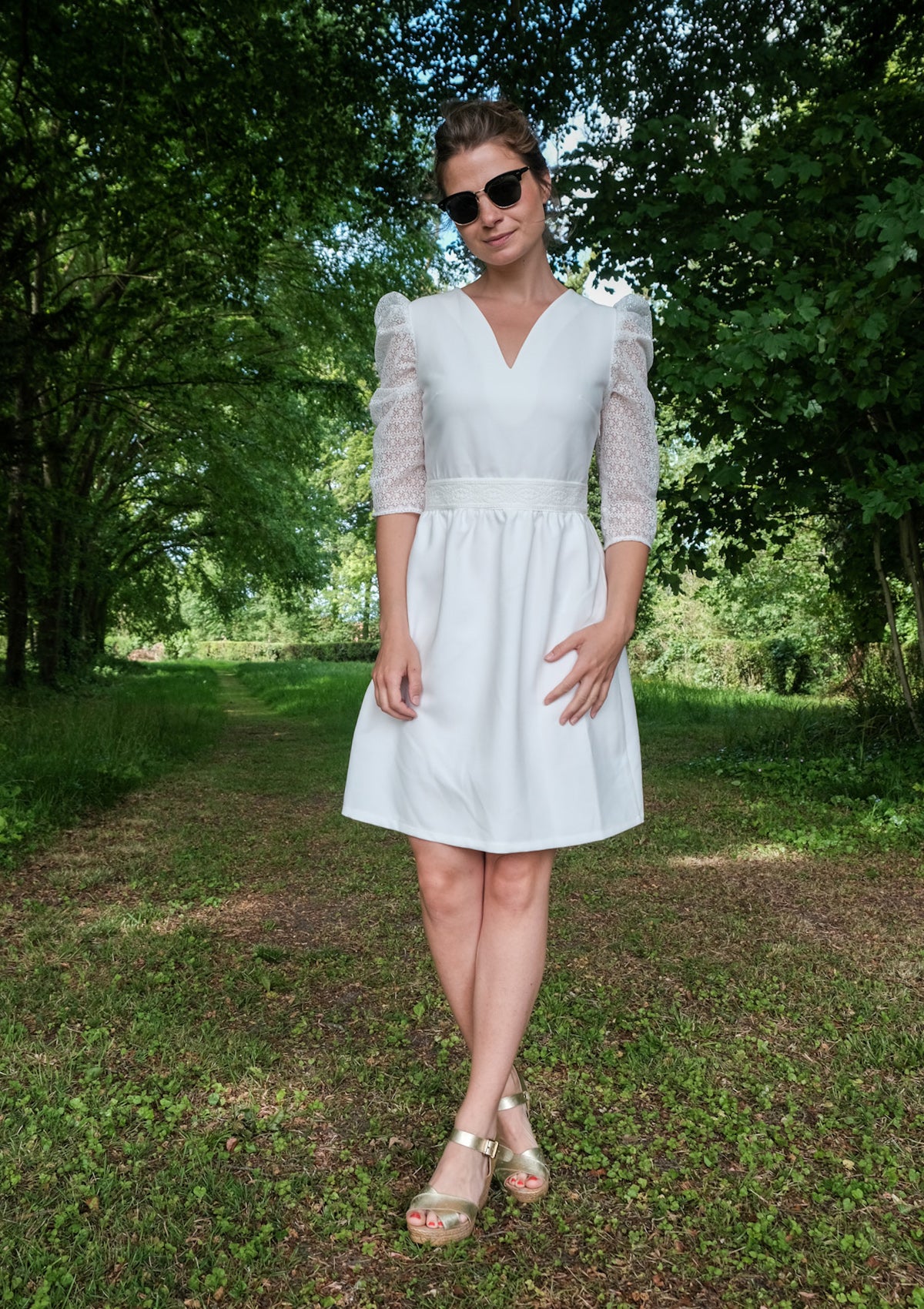 robe courte mariage civil- prêt à marier