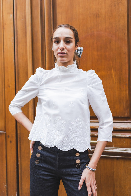Romy embroidered top