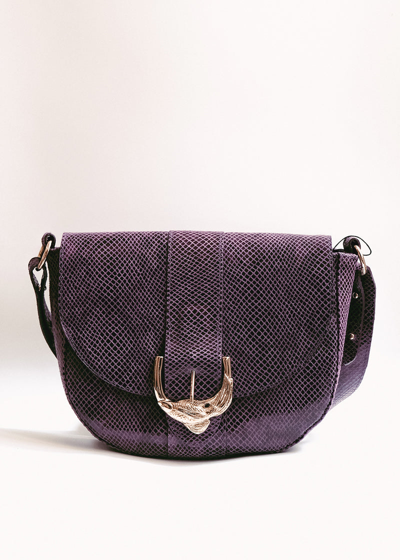 Purple Python Janette Bag