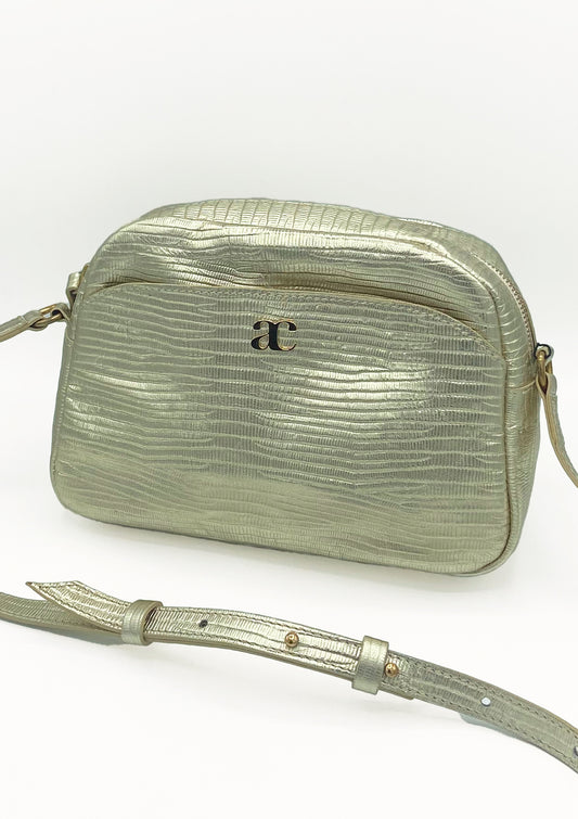 Sac Justine Lézard Doré