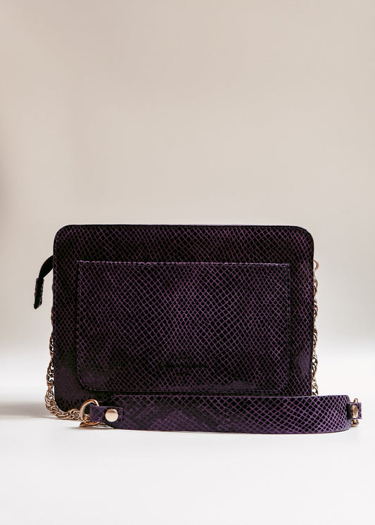 Bag Jeanne Mauve Python