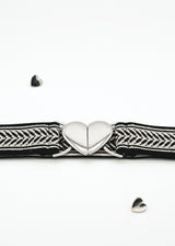 Big Love belt with a silver buckle
