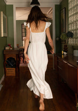 robe longue blanche- smocks