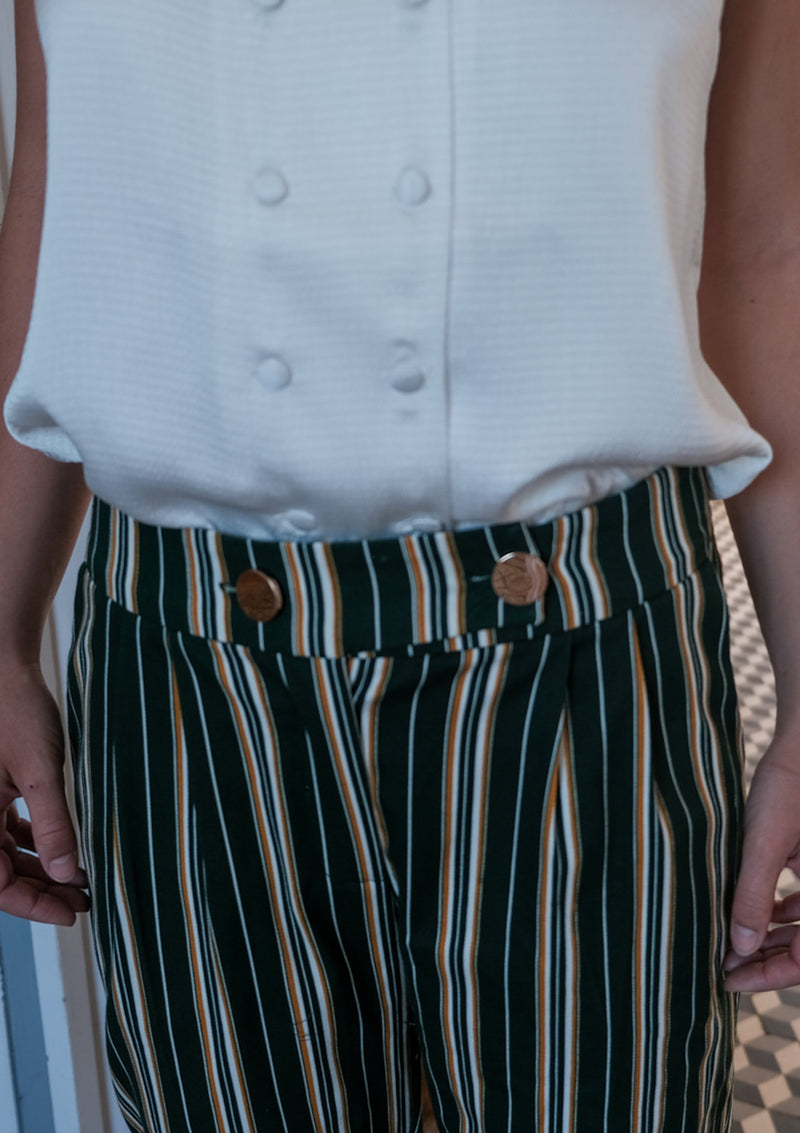 Wide striped Remy trousers