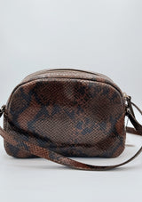 Burgundy lizard Justine bag