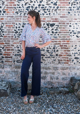 pantalon flare à ponts, evasé